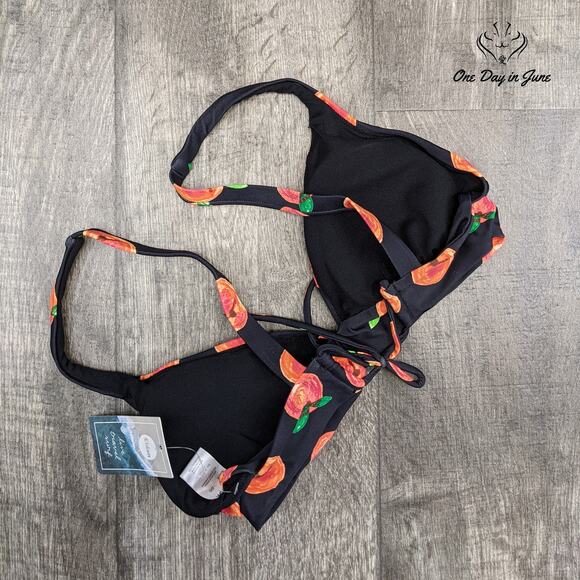 Eidon Makayla Fixed Triangle Bikini Top Swimsuit Size L - Picture 4 of 4